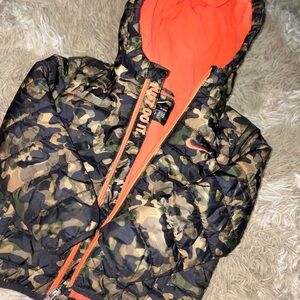 Nike Camo Jacket with Bold Orange Interior